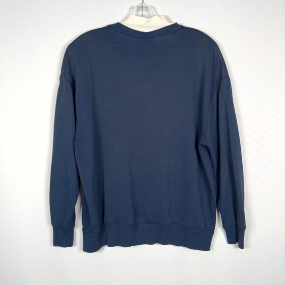 Vintage 90s Nutcracker Christmas Pullover Navy Holiday Scene Sweater Sz M - Picture 3 of 7